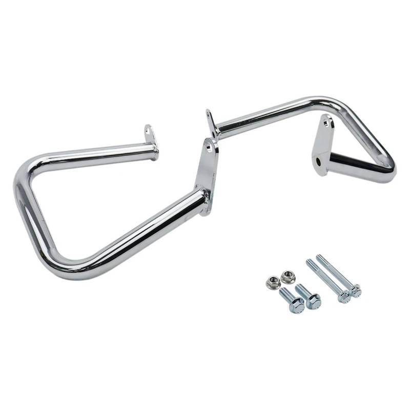 motorrad stoßstangen blöcke Motor-Crash-Schutzleiste, Fallschutz, passend für Yamaha V-Star Dragstar 400 650 XVS650 Classic XVS 400 Custom Motor Stoßstange(Chrome) von DTYBJN