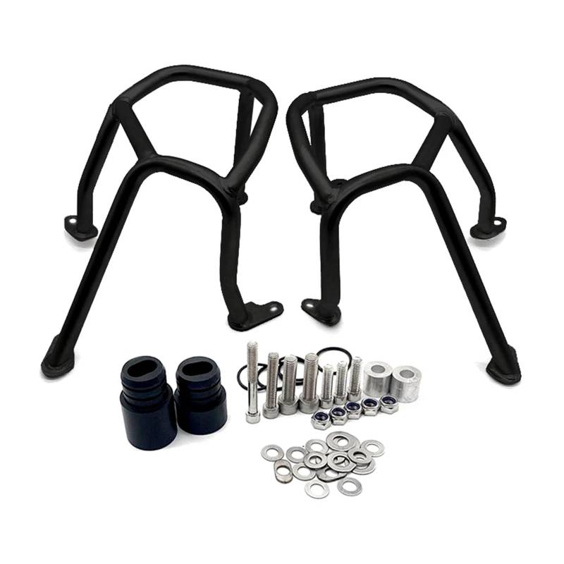 motorrad stoßstangen blöcke Motorrad Motorschutzbügel Crash Tank Bar Stoßfänger Verkleidung Rahmenschutz Edelstahl Passend für BMW R 1250 LC 2019-2023 Motor Stoßstange(Lower Black) von DTYBJN