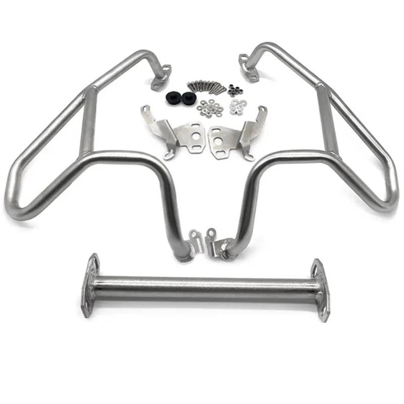 motorrad stoßstangen blöcke Motorrad Motorschutzbügel Crash Tank Bar Stoßfänger Verkleidung Rahmenschutz Edelstahl Passend für BMW R 1250 LC 2019-2023 Motor Stoßstange(Upper Silver) von DTYBJN
