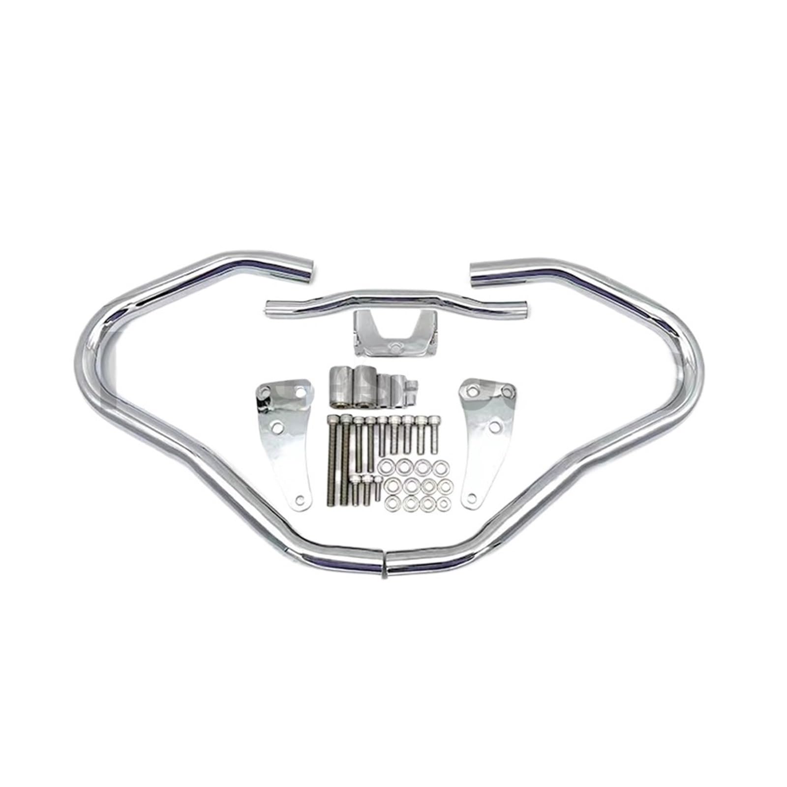 motorrad stoßstangen blöcke Motorradzubehör Vivid Black Motorschutzbügel Crash Bar Bars Stoßstangenschutz Passend für BMW R18 R18 2020-2022 Motor Stoßstange(Chrome) von DTYBJN