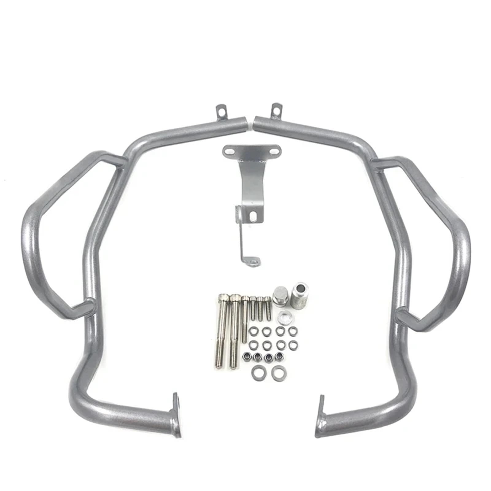 motorrad stoßstangen blöcke Passend für BMW F750GS F850GS F750 GS F850GS 2018-2023 2022 Motorrad-Motorschutzbügel Crash Bars Stoßstangenschutz Motor Stoßstange(Upper Silver) von DTYBJN