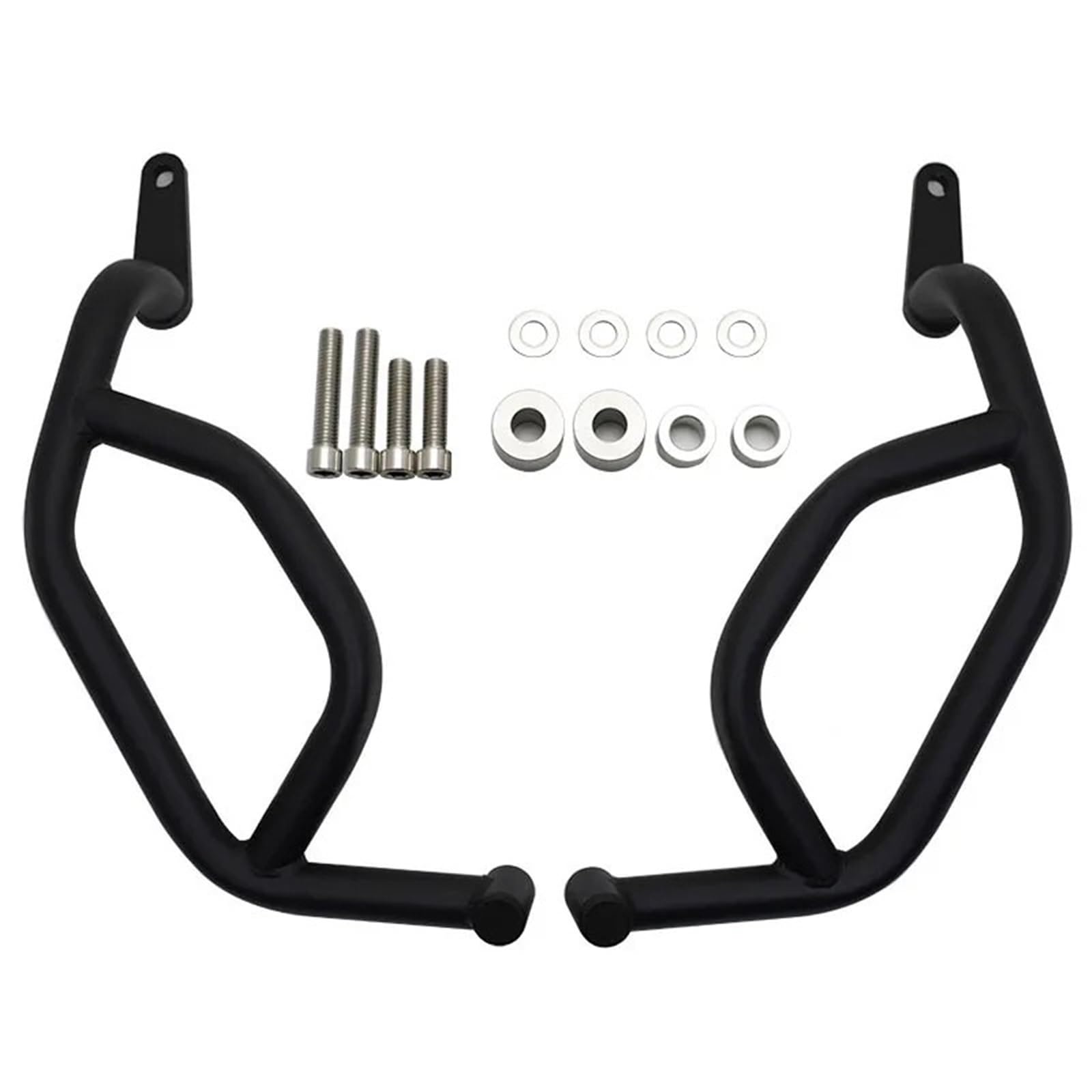 motorrad stoßstangen blöcke Rahmenstoßstange Anti-Crash-Bar Anti-Fall-Schutz-Kit Motorschutzabdeckung Passend für CFMOTO 450 MT 2024 450MT Motor Stoßstange(Only Lower Black) von DTYBJN