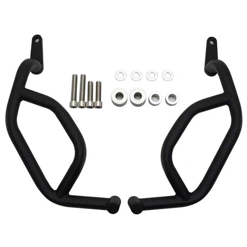 motorrad stoßstangen blöcke Rahmenstoßstange Anti-Crash-Bar Anti-Fall-Schutz-Kit Motorschutzabdeckung Passend für CFMOTO 450 MT 2024 450MT Motor Stoßstange(Only Lower Black) von DTYBJN