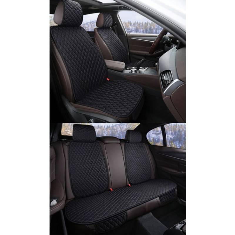 DTZAEUKE Auto Sitzkissen Set FüR Sport Discovery 2 3 4 5, Atmungsaktive Sitzauflagen Leinen Anti-Rutsch Sitzschoner Vorder RüCksitze Innenraum ZubehöR,A von DTZAEUKE