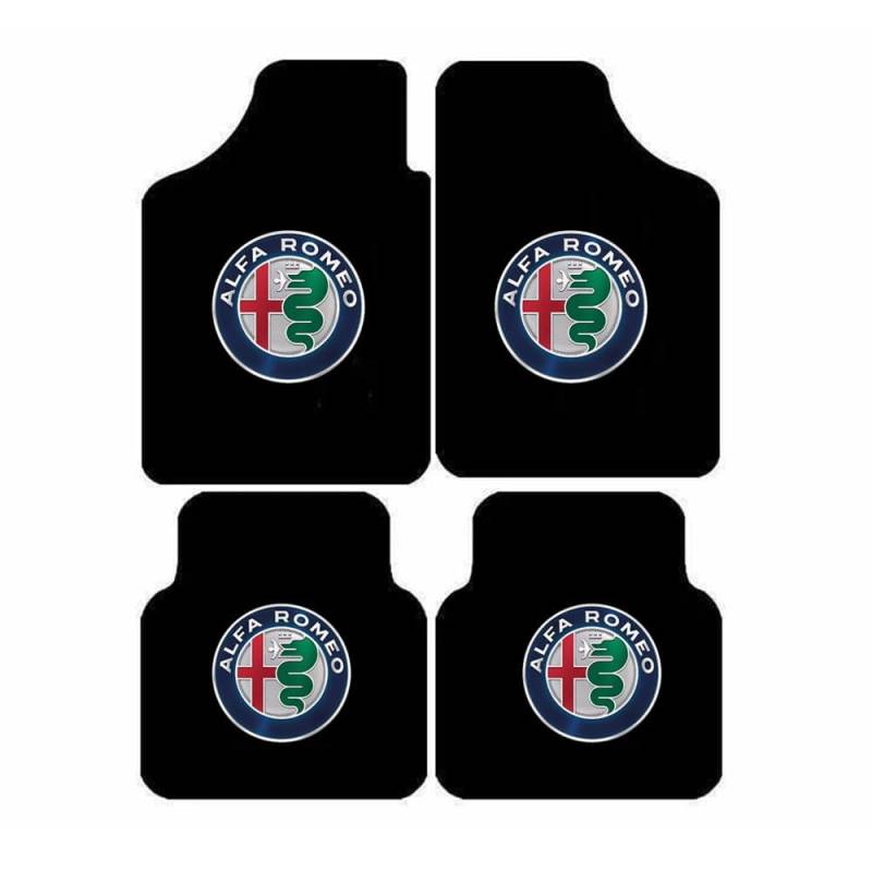 4 Artikel Fußmatten Autoteppich passend für Alfa Romeo Giulietta 2010-2020, Maßgeschneidertes Auto-Fußmatten-Set Teppich Set Autofußmatten-Kit Flanell Set Autoteppich von DUANJIAN