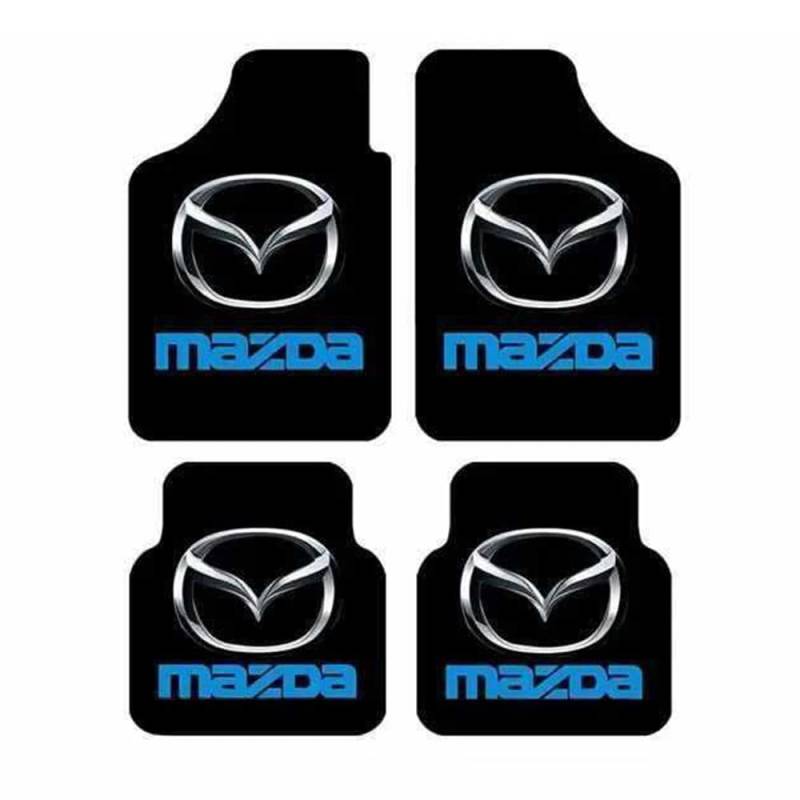 4 Artikel Fußmatten Autoteppich passend für Mazda CX-3 2018-2023 2024 2025, Maßgeschneidertes Auto-Fußmatten-Set Teppich Set Autofußmatten-Kit Flanell Set Autoteppich von DUANJIAN