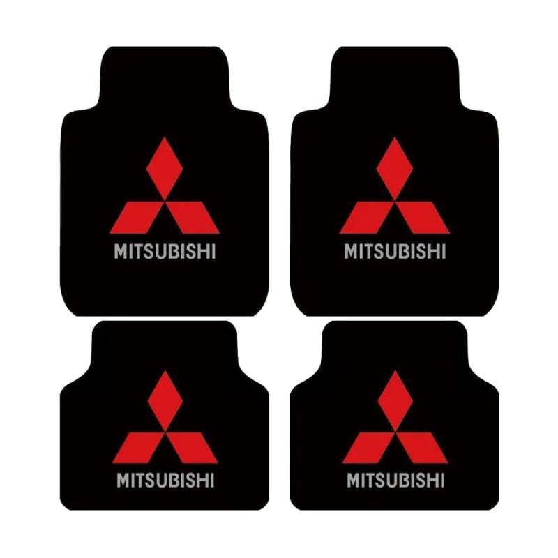 4 Artikel Fußmatten Autoteppich passend für Mitsubishi Eclipse Cross PHEV 2021 2022 2023 2024, Maßgeschneidertes Auto-Fußmatten-Set Teppich Set Autofußmatten-Kit Flanell Set Autoteppich von DUANJIAN