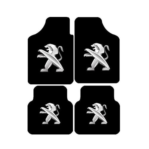 4 Artikel Fußmatten Autoteppich passend für Peugeot 2008 2020-2024, Maßgeschneidertes Auto-Fußmatten-Set Teppich Set Autofußmatten-Kit Flanell Set Autoteppich von DUANJIAN