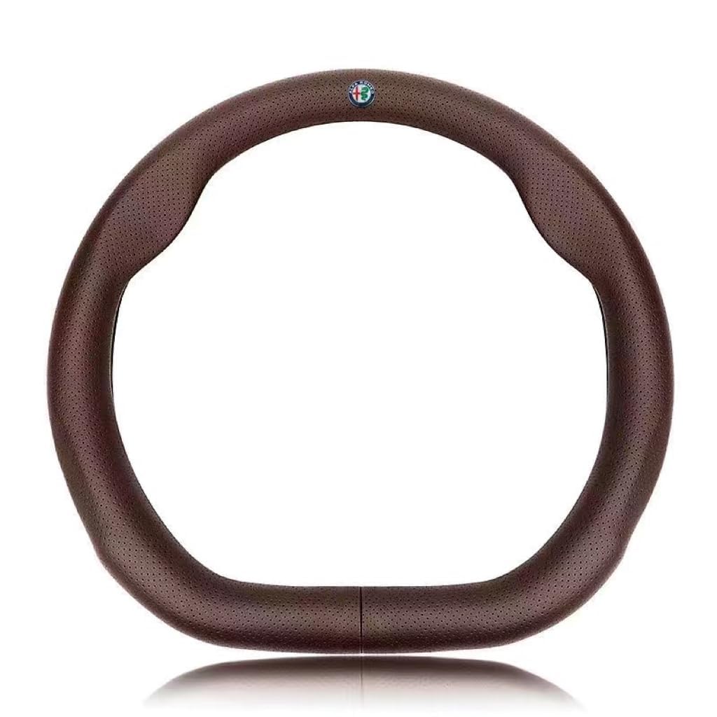 Leder Auto Lenkradbezug für Alfa Romeo 147, Super Anti-Rutsch Lenkradhülle in Leder Lenkrad Abdeckung Anti Rutsch Lenkradabdeckung LenkradschonerMode,Brown Leder Auto Lenkradbezug für Alfa Romeo 147, Super Anti-Rutsch Lenkradhülle in Leder Lenkrad Abdeckung Anti Rutsch Lenkradabdeckung LenkradschonerMode,Brown von DUANJIAN