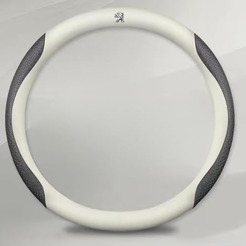 Leder Auto Lenkradbezug für Peugeot 2008 2013-2015, Super Anti-Rutsch Lenkradhülle in Leder Lenkrad Abdeckung Anti Rutsch Lenkradabdeckung LenkradschonerMode,J von DUANJIAN