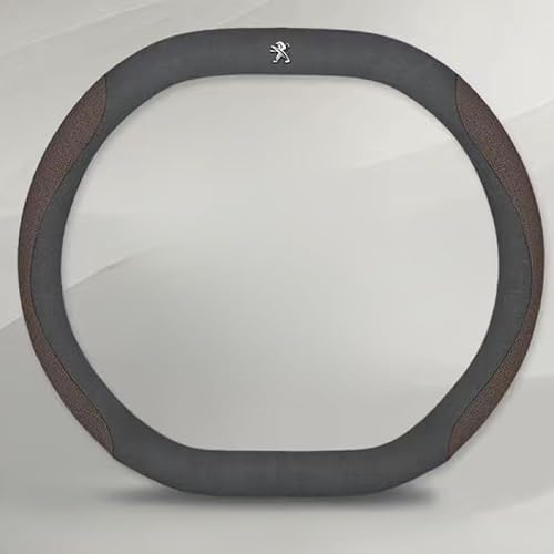 Leder Auto Lenkradbezug für Peugeot 3008 2013-2016, Super Anti-Rutsch Lenkradhülle in Leder Lenkrad Abdeckung Anti Rutsch Lenkradabdeckung LenkradschonerMode,G von DUANJIAN
