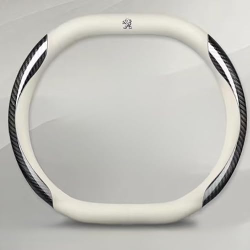 Leder Auto Lenkradbezug für Peugeot 408 2010-2014, Super Anti-Rutsch Lenkradhülle in Leder Lenkrad Abdeckung Anti Rutsch Lenkradabdeckung LenkradschonerMode,H von DUANJIAN