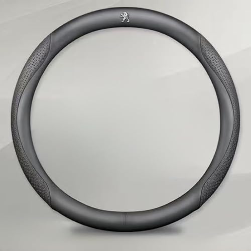 Leder Auto Lenkradbezug für Peugeot 408 2014-2017, Super Anti-Rutsch Lenkradhülle in Leder Lenkrad Abdeckung Anti Rutsch Lenkradabdeckung LenkradschonerMode,D von DUANJIAN