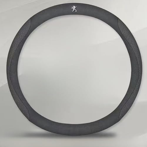 Leder Auto Lenkradbezug für Peugeot 408 2014-2017, Super Anti-Rutsch Lenkradhülle in Leder Lenkrad Abdeckung Anti Rutsch Lenkradabdeckung LenkradschonerMode,F von DUANJIAN