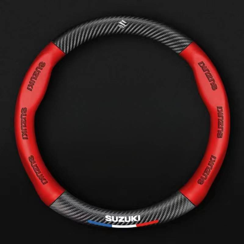 Leder Auto Lenkradbezug für Suzuki Swift 2010-2013, Super Anti-Rutsch Lenkradhülle in Leder Lenkrad Abdeckung Anti Rutsch Lenkradabdeckung LenkradschonerMode,A von DUANJIAN