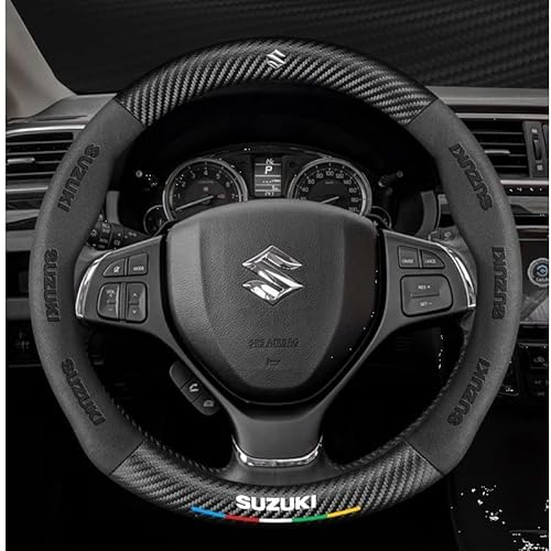 Leder Auto Lenkradbezug für Suzuki Swift 2017-2020, Super Anti-Rutsch Lenkradhülle in Leder Lenkrad Abdeckung Anti Rutsch Lenkradabdeckung LenkradschonerMode,C von DUANJIAN