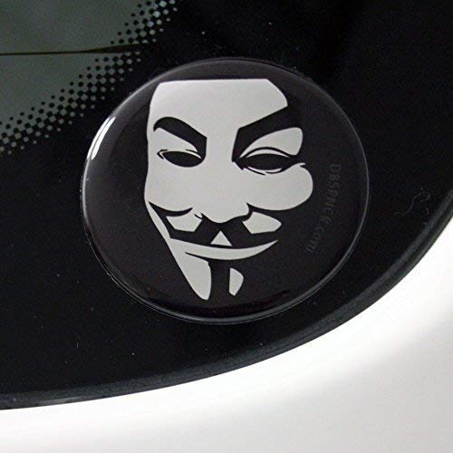 Anonymous Maske Sticker Hacker Expect us 3D Dub Aufkleber Decal NEU - Dub von DUB SPENCER