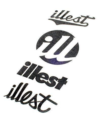 Fatlace ® Illest ill Sticker Aufkleber Tuning Dub (Illest (Mitte), schwarz) von DUB SPENCER