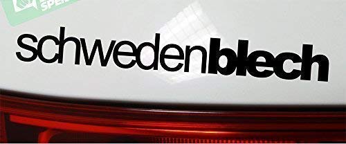 SCHWEDENBLECH Sticker Low Sweden deep Elch Tuning Aufkleber Decal - Dub (schwarz außenklebend) von DUB SPENCER