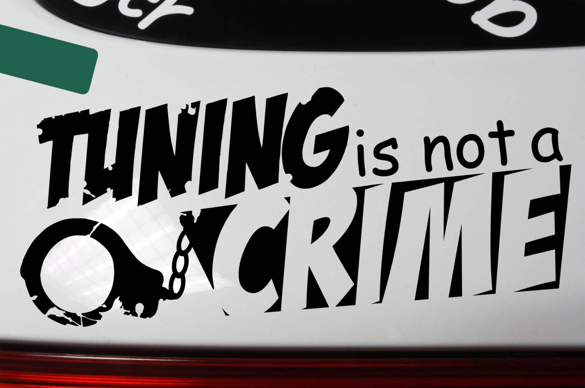 Tuning is NOT A Crime Sticker Bomb Tuning Aufkleber Decal - Dub (weiß innenklebend) von DUB SPENCER