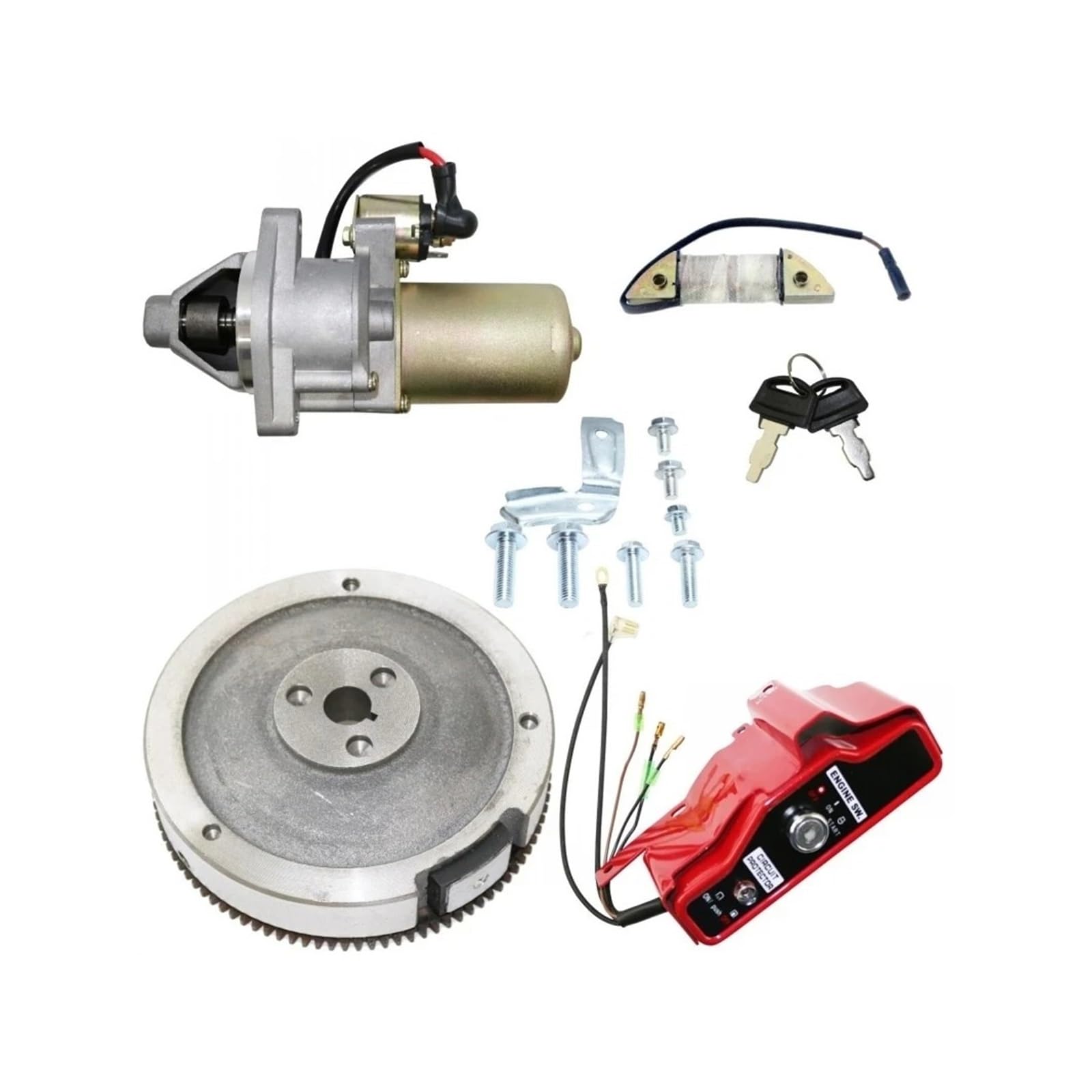 Anlasser FÜR Lifan 173F 177F GEHÄUSE Starter Motor SCHWUNGRAD LADUNGSSPULE Schalter 177F ELEKTRISCHE Start Kits Starter Motor Anlasser FÜR Lifan 173F 177F GEHÄUSE Starter Motor SCHWUNGRAD LADUNGSSPULE Schalter 177F ELEKTRISCHE Start Kits Starter Motor von DUDUYANG