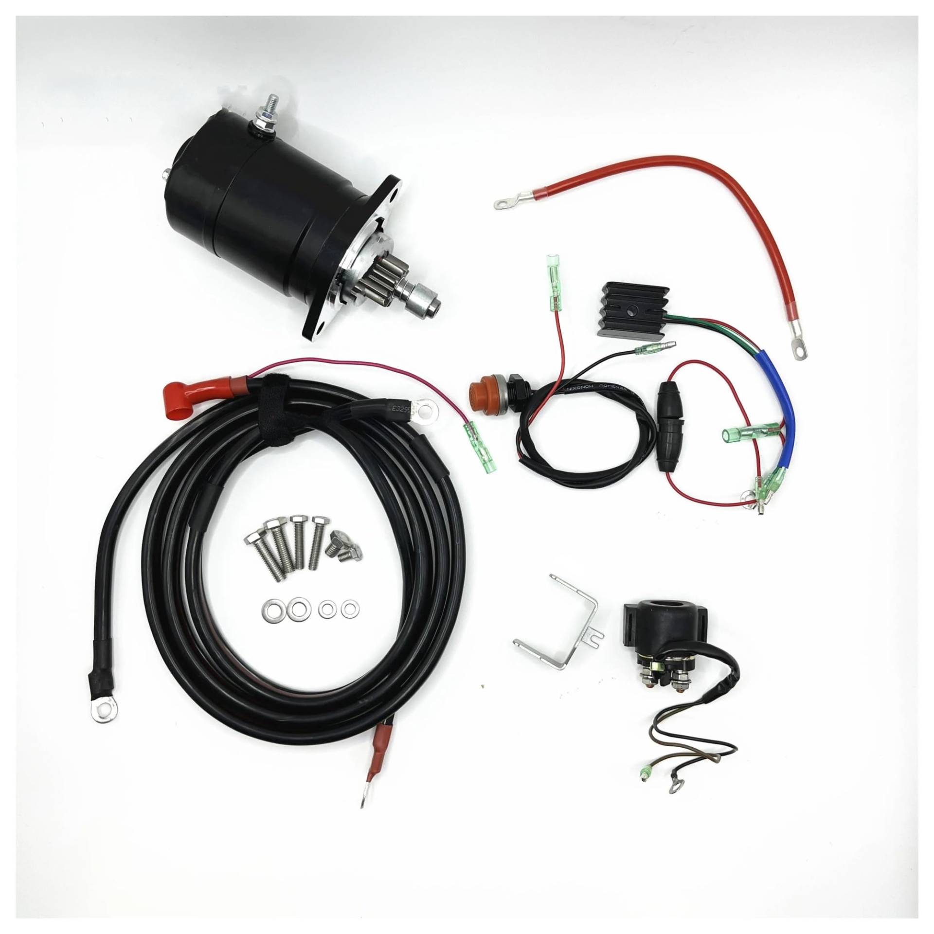 Anlasser FÜR TOHATSU FÜR Mercury FÜR AUßENBORDMOTOR 2 HUB 25HP 30HP M25 M30 ELEKTRISCHE Start KIT ZAHNKRANZ GLEICHRICHTER Start Relais Starter Motor(Without Gear Ring) von DUDUYANG