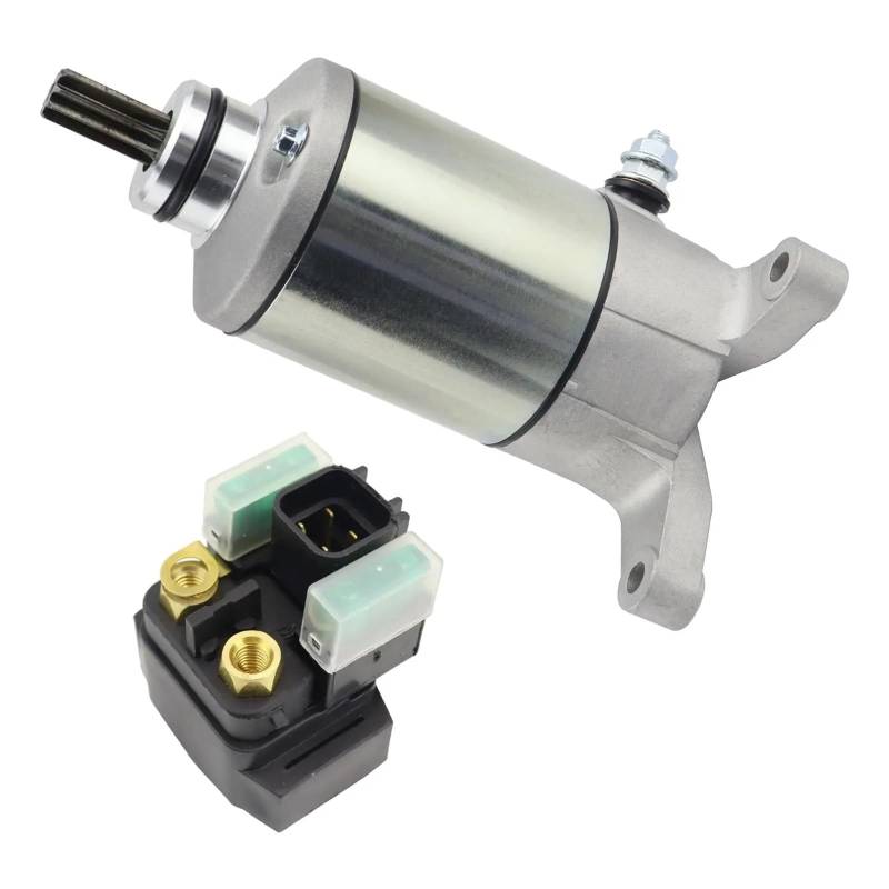 Anlasser Für Suzuki SV650 2003-2010 SV650 ABS 2007-2010 DL650 Für V-Strom 2004-2010 DL650 ABS Für V-Strom 2007-2010 31100-48E0 Starter Mit Relais Starter Motor von DUDUYANG