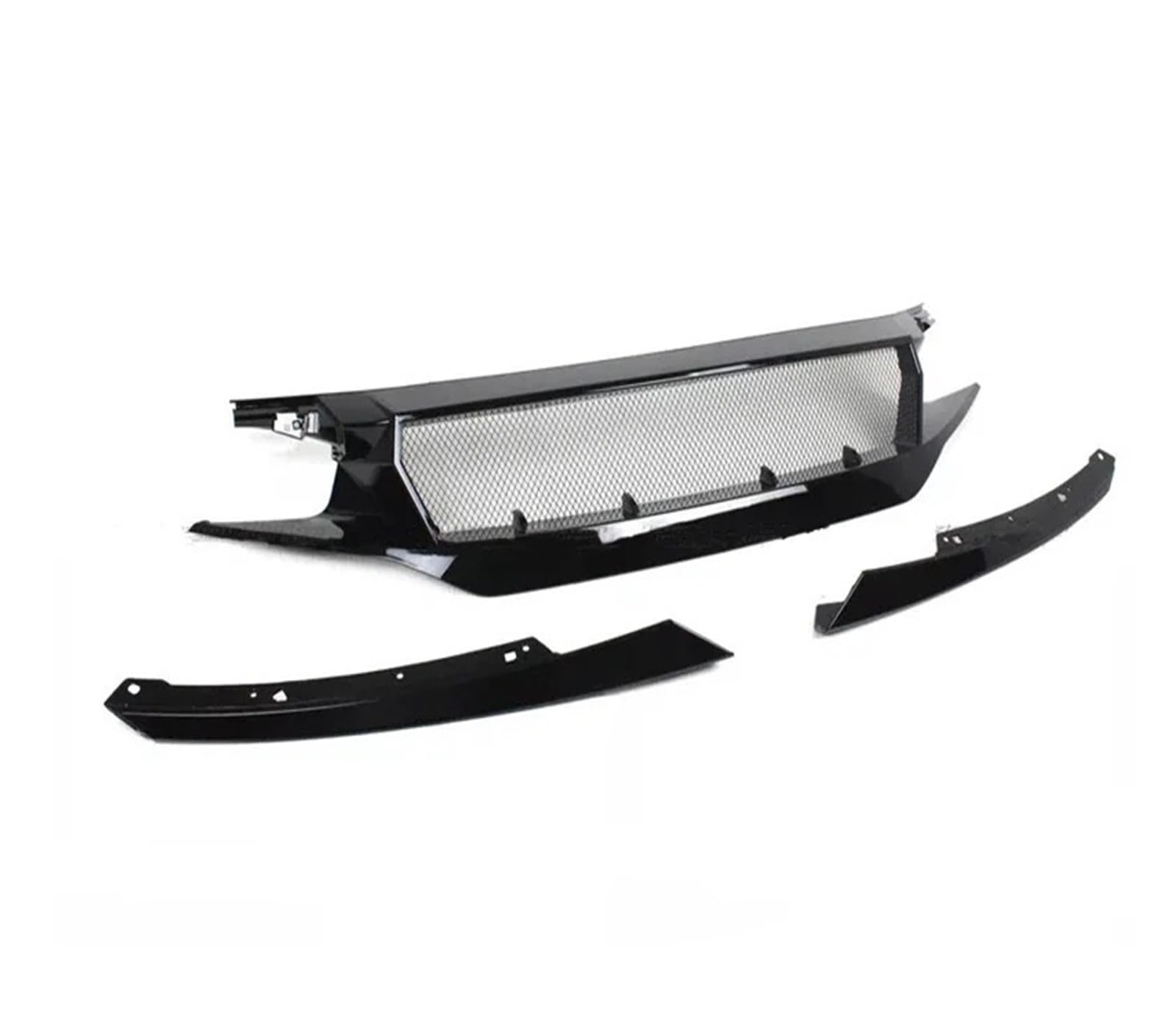 Front Kühlergrille Für Den 10. Für Civic FK7 FK8 Für Type-R Fiberglas-Frontstoßstangengrill Rennwagen Für FC Für JS N1 Style Medium Mesh Grill Zubehör Auto Frontgrill(Bright Black) von DUDUYANG