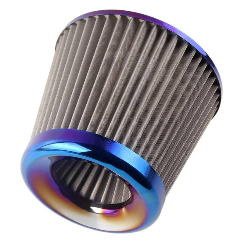 Luftansaugschlauch 60MM 65MM 70MM 75MM AF07 Universal Edelstahl Auto Air Intake System High Flow Kegel Kaltluftfilter Ansaugrohr(60mm) von DUDUYANG