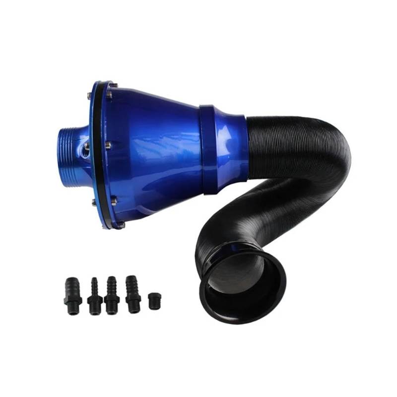 Luftansaugschlauch Auto SUV High Flow Kaltlufteinlassrohrreiniger Auto Universal 76mm Luftfilter Pilzkopf Luftansaugbalg 3-Zoll-Filter Ansaugrohr(Blau) von DUDUYANG