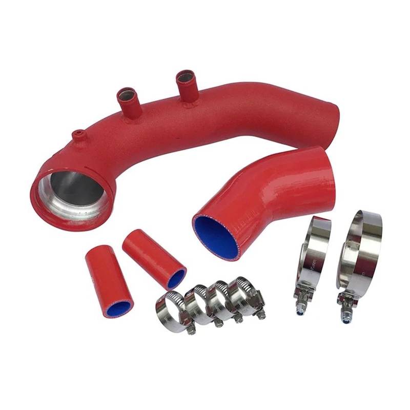 Luftansaugschlauch Für N54 E82 E87 E88 E90 E92 E93 135i 335i 335xi 335is 335i Xdrive Luft Ladung Rohr 535xi 535i Intake Turbo Ladung Rohr Kit Ansaugrohr(Rot) von DUDUYANG