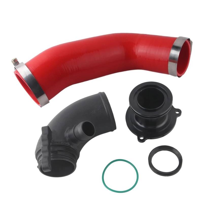 Luftansaugschlauch Für VW Für Golf MK7 R Für V8 MK3 A3 S3 TT MK3 2,0 T 2014 + Silikon Ansaugschlauch Turbo Einlass Ellenbogen Turbo Schalldämpfer Löschen Ansaugrohr(Rot) von DUDUYANG