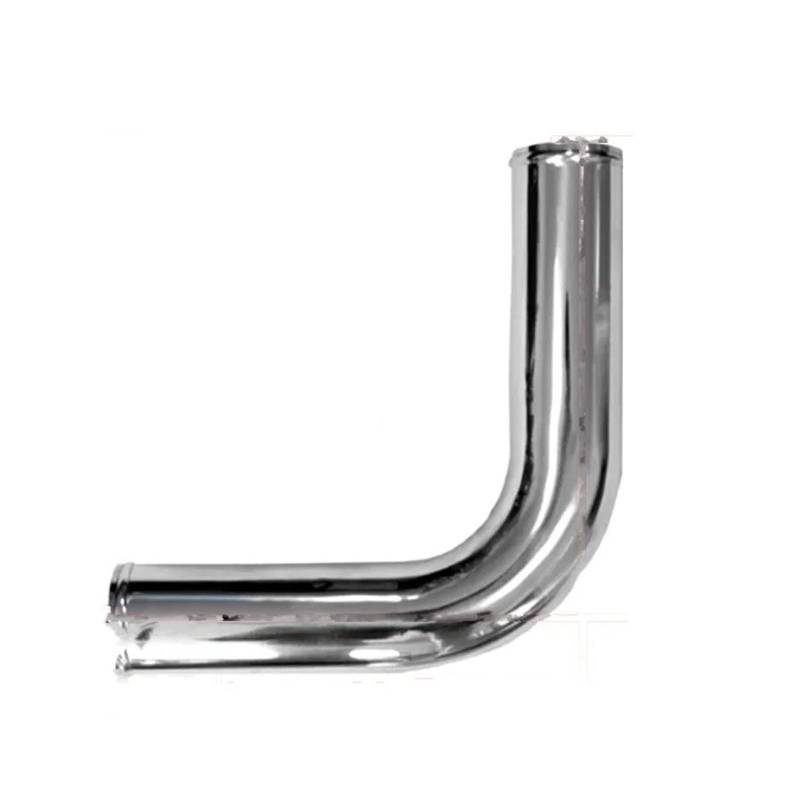 Luftansaugschlauch Universal 2,5 Zoll 63mm 0/45/90/180 Grad Aluminium Rohr Ladeluftkühler Kalt Ansaugrohr Racing Turbo High Flow Ansaugrohr(63mm(90 Degrees)) von DUDUYANG