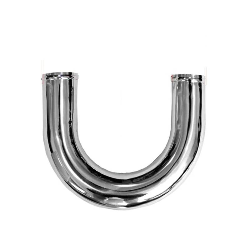 Luftansaugschlauch Universal 3 Zoll 76mm Ladeluftkühler Kaltluftansaugrohr Racing Turbo High Flow 0/45/90/180 Grad Aluminiumrohr Ansaugrohr(76mm(180degrees)) von DUDUYANG