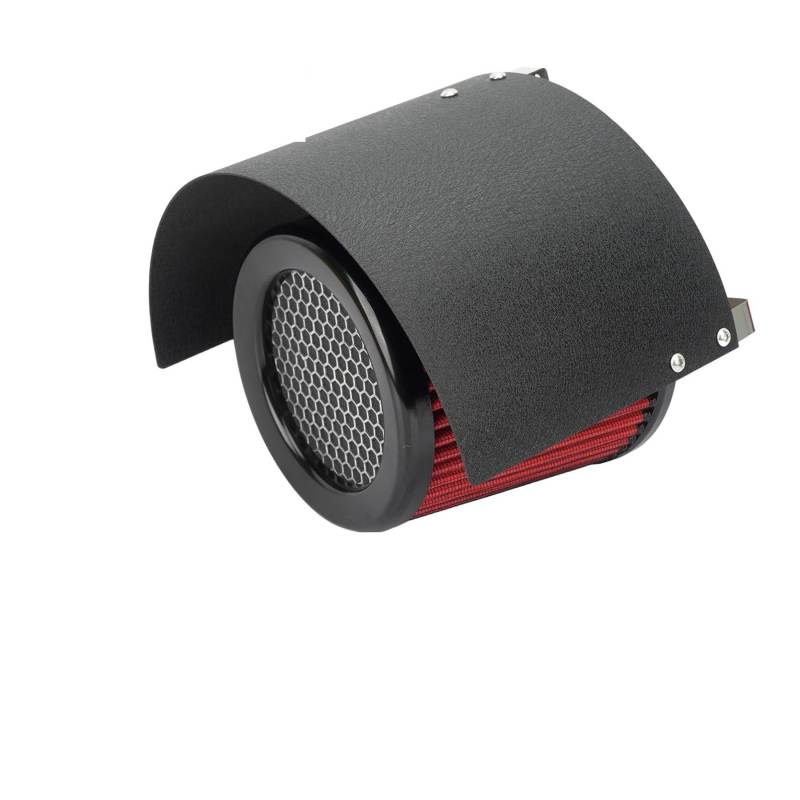 Luftansaugschlauch Universal Auto Luftfilter Einstellbare Edelstahl Schutzhülle High Flow Kaltlufteinlass Filter Hitzeschild Abdeckung Ansaugrohr(101-Black) von DUDUYANG