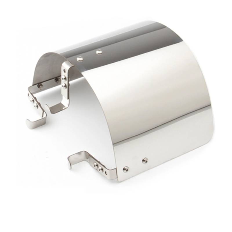 Luftansaugschlauch Universal Auto Luftfilter Einstellbare Edelstahl Schutzhülle High Flow Kaltlufteinlass Filter Hitzeschild Abdeckung Ansaugrohr(Silber) von DUDUYANG