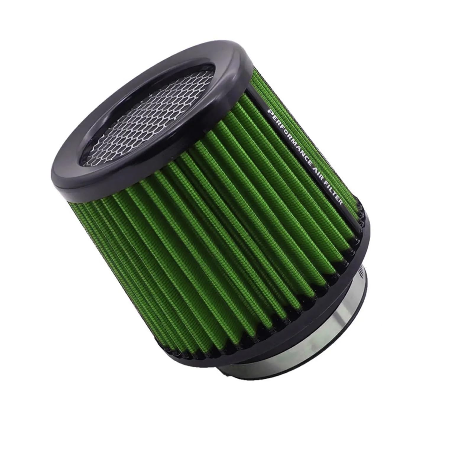 Luftansaugschlauch Universal-Rennwagen-Kaltluftansaugfilter Lufteinlass 76 MM 3-Zoll-Auto-Hochdurchflussluftfilter Mit 63,5 Mm Reduziergummiring Ansaugrohr(76mm-Green) von DUDUYANG