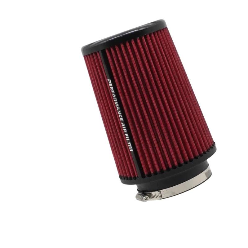 Luftansaugschlauch Universalfilter Für Sport-Rennwagen-Motorlufteinlass 76 MM 89 MM 101 MM Auto-High-Flow-Luftfilter 3" 3,5 4 Zoll Kaltlufteinlass Ansaugrohr(76mm-Red) von DUDUYANG