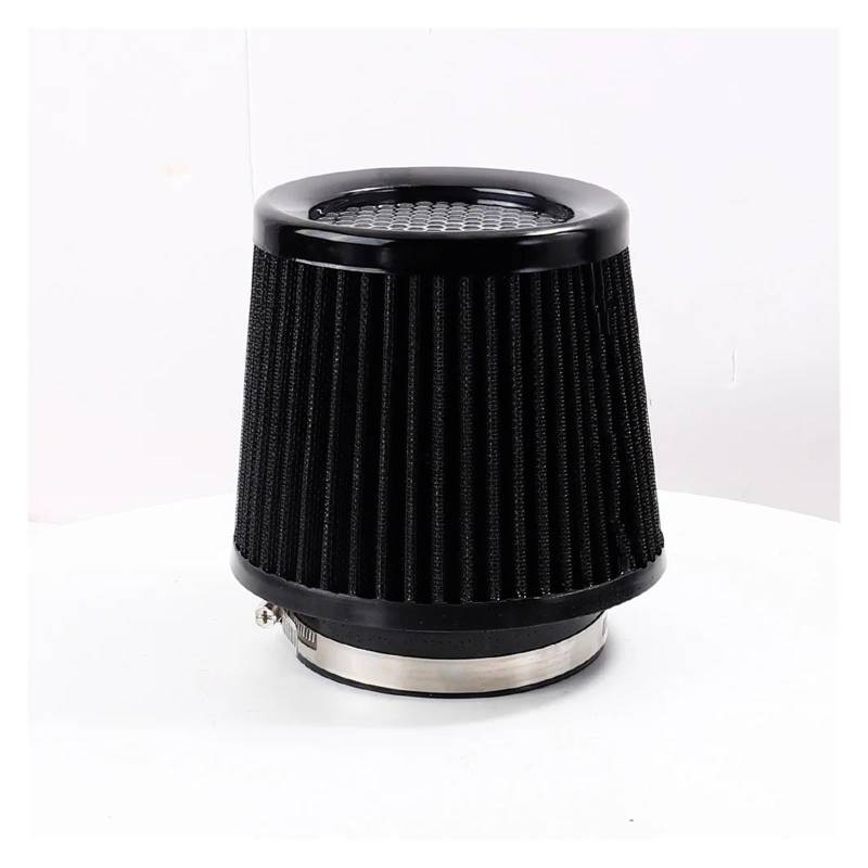 Luftansaugschlauch Universelle Auto-Luftfiltermodifikation 76 MM 89 MM 101 MM High Flow Kaltkegel-Luftansaugfilter 2,5 Zoll 3 Zoll 3,5 Zoll Ansaugrohr(Schwarz) von DUDUYANG