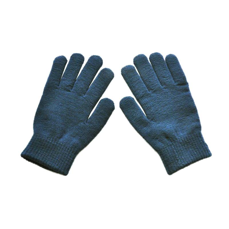 DUHGBNE Kalte, solide gestrickte Damen- und Fahrradhandschuhe, dicke, warme Winterhandschuhe für Herren Blaue Handschuhe Prinzessin (Light blue, One Size) von DUHGBNE