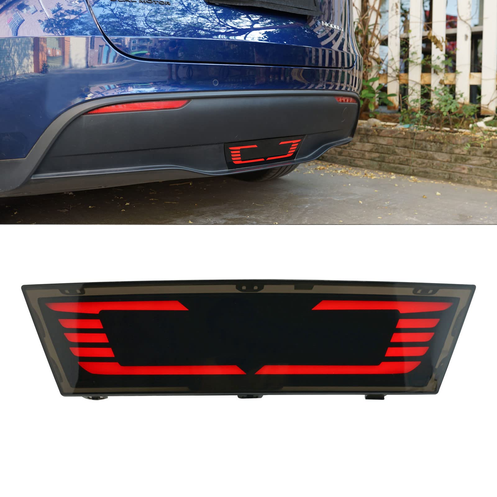 DUNTUO 3. Bremslichter für Tesla Model Y 2020 2021 2022 mit dynamischen Blinkern, hintere Identifikationslampe, Anhänger-Abschleppabdeckung DUNTUO 3. Bremslichter für Tesla Model Y 2020 2021 2022 mit dynamischen Blinkern, hintere Identifikationslampe, Anhänger-Abschleppabdeckung von DUNTUO