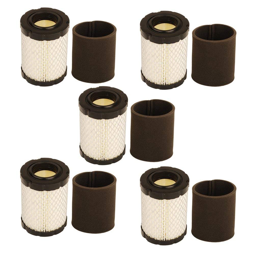 DUOSHIDA 5 Packungen Luftfilter mit Vorfilter für Briggs und Stratton 796031 594201 591334 Pre Filter 797704 ersetzen John Deere miu1303 gy21435 miu13963 von DUOSHIDA 5 Packungen Luftfilter mit Vorfilter für Briggs und Stratton 796031 594201 591334 Pre Filter 797704 ersetzen John Deere miu1303 gy21435 miu13963 von von DUOSHIDA