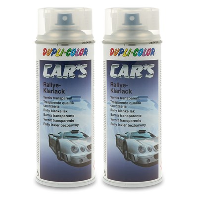 Dupli Color 2x 400 ml CAR'S Rallye-Lack Spraydose Klarlack glänzend [Hersteller-Nr. 385858] von DUPLI COLOR