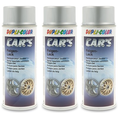Dupli Color 3x 400 ml CAR'S Rallye-Lack Spraydose Alu Felgensilber [Hersteller-Nr. 385919] von DUPLI COLOR