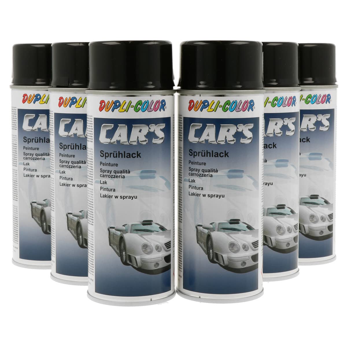 DUPLI-COLOR 100011 SET CAR´S schwarz glänzend 6 x 400 ml DUPLI-COLOR 100011 SET CAR´S schwarz glänzend 6 x 400 ml von Dupli-Color