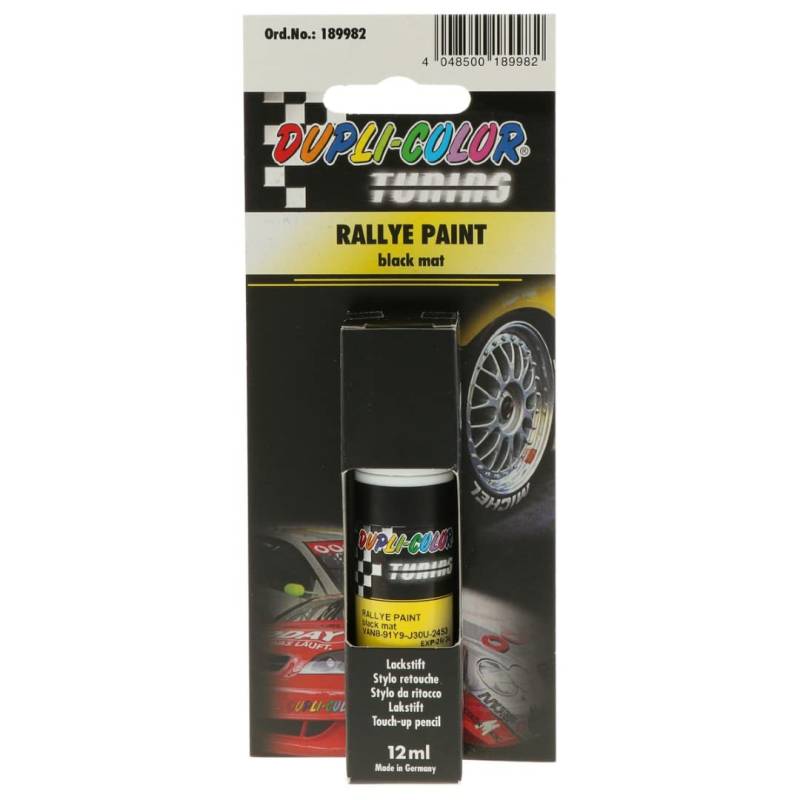 DUPLI-COLOR 189982 Rallye schwarz matt 12 ml von Dupli-Color