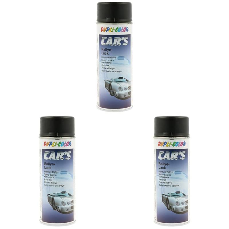 DUPLI-COLOR 385872 CAR´S schwarz matt 400 ml (Packung mit 3) von Dupli-Color