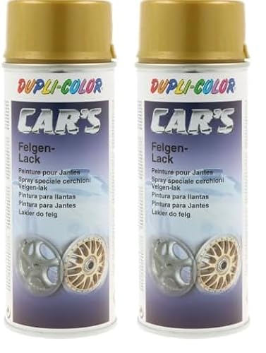 DUPLI-COLOR 385902 CAR'S Felgengold 400 ml, gold (Packung mit 2) von Dupli-Color