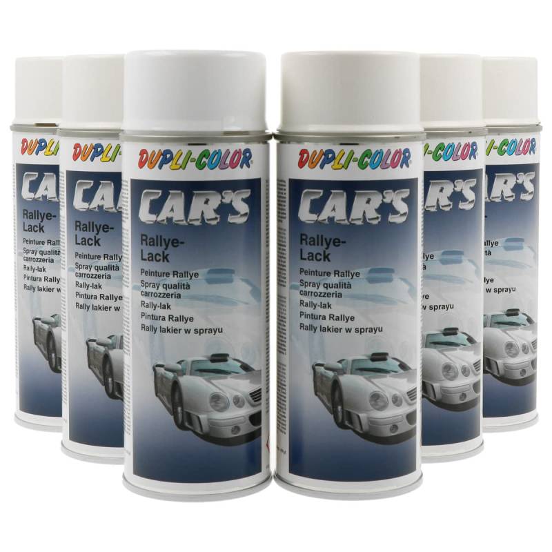 DUPLI-COLOR 540653 SET CAR´S weiß glänzend 6 x 400ml von DUPLI-COLOR