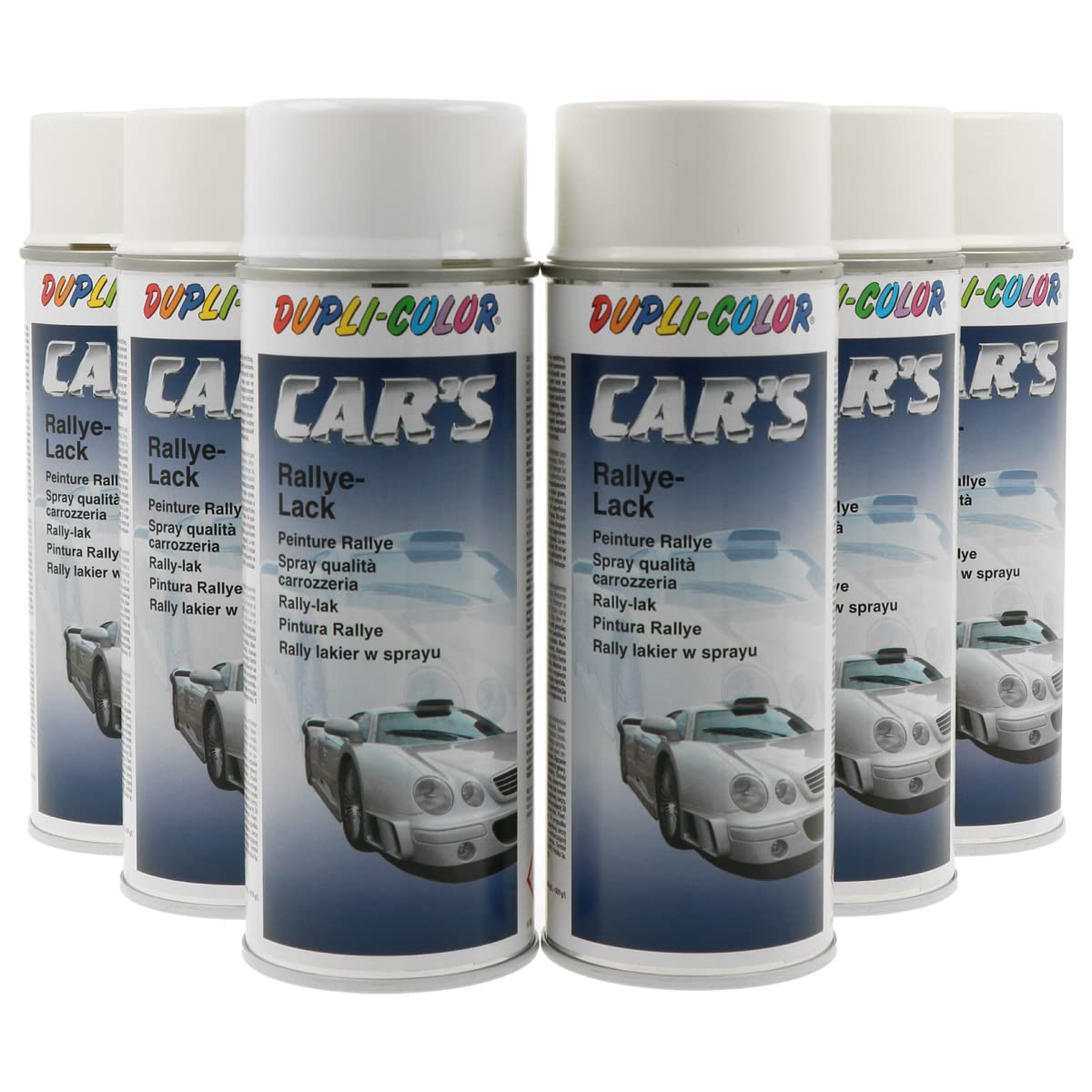 DUPLI-COLOR 540653 SET CAR´S weiß glänzend 6 x 400ml von DUPLI-COLOR